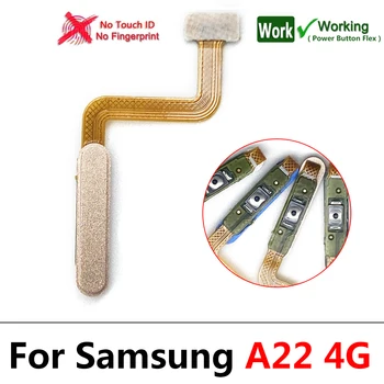 10 бр./лот, Нов Сензор за пръстови отпечатъци Бутон Home Гъвкав кабел За Samsung A22 5G Бутон Home Гъвкав Лентов кабел за Samsung A22 4G