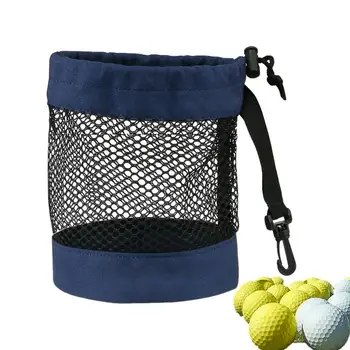 Чанта за топка за голф, на притежателя на топка за голф, найлонови тениски за голф, чанта-органайзер, найлонова чанта-калъф с шнурком, преносима чанта за съхранение с голям капацитет