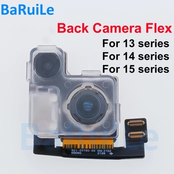 Гъвкав кабел задната камера BaRuiLe 1 бр. за iPhone 12 13 Pro Max 14 Плюс 15 Mini, голяма лента за обектив на задната основната камера, подмяна на части
