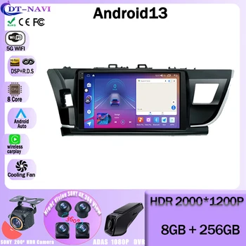 Android 13 За Toyota Corolla 11 Middle East Edition LHD 2013-2017 Авто Радио Мултимедиен Плейър Навигация Стерео GPS 5G