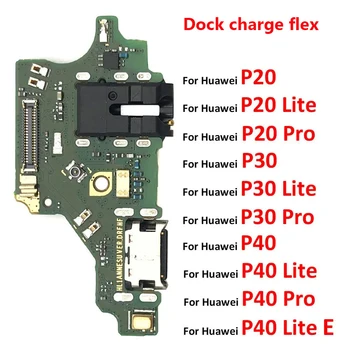 100% Оригинален USB-Конектор за Зарядно Устройство, кабел за зареждане Порт За Huawei P9 P10 P20 P30 P40 Lite E Plus Pro Док-Станция За Зареждане на Такси Гъвкав Кабел