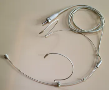 Слушалки MiCWL Audio Окачен главоболие микрофон за предавателя Sennheiser G2 G3 G4 Bodypack 3,5 мм Стереоразъем бежов цвят
