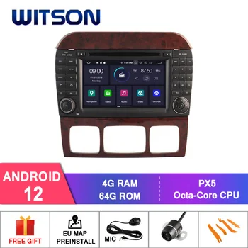 WITSON Android 12 АВТО DVD GPS За Benz S W220 S280 S320 S350 S400 S430 S500 Carplay Мултимедиен Плейър Стерео АвтоАудио GPS Navi