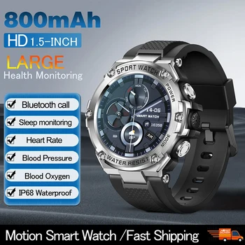 2024 електронни часовници за мъже и жени smartwatch с по-голяма батерия с капацитет 800 mah мониторинг на състоянието на спортни часа с няколко спортни режими