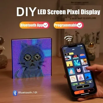 RGB led матрични пиксельный экранный дисплей Интелигентно управление на приложение Цифрова Програмируема Фоторамка 