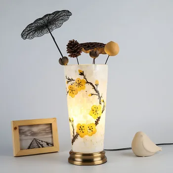 Креативна и лесна настолна лампа във формата на миди стъклена договореност нощна лампа за спални топло подаване на топла светлина модерна светодиодна настолна лампа