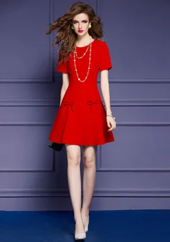 Взлетнопосадочная ивица Модни Летни Мини рокли с лък за жени 2023 с къс ръкав Прости Emy Vestido Feista Елегантни и всекидневни
