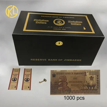 Продажба на едро на Банкноти в един зетталиллион долара Зимбабве, златни банкноти, каменни банкноти за колекционери и сувенирни подаръци