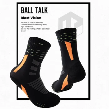 Професионални баскетболни чорапи, луксозни чорапи, дебели чорапи-кърпи, нескользящие, абсорбиращи потта Спортни спортни чорапи За мъже и жени