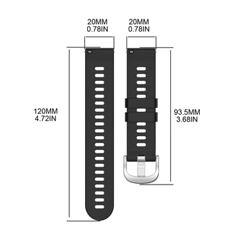H7JA 20 мм Мек силиконов ремък за часа е Съвместим с GXY watch3 41 мм/watch Active /Active 2 Взаимозаменяеми гривна на китката