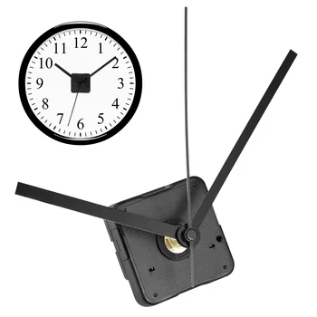 Комплекти безшумни часови механизми ULTNICE за смяна на часа със собствените си ръце (черна директен стрелка часа)
