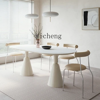 Италиански минималистичные маси и столове от каменни плочи в стил ЩВ Крем За домашна употреба