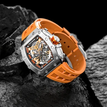ЦАР BOMBA316L мъжки ежедневни часовници от висок клас на марката спортни водоустойчив светещи механични часовници мъжки тенденция часовници