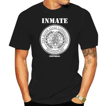 Официална тениска с принтом Prison Break River State corrections, мъжка тениска с кръгло деколте, евтина цена
