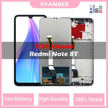 6,3-инчов LCD За Xiaomi Redmi Note 8T LCD дисплей С Сензорен Екран Дигитайзер В Събирането на Резервни Части За Redmi Note 8 T С Рамка