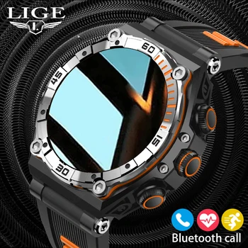 LIGE 2023 Мъжки Умни Часовници За Спортове на открито I68, Водоустойчив Смарт часовници с Bluetooth-разговори, AMOLED HD Екран, Цифров Часовник, Батерия 700 mah