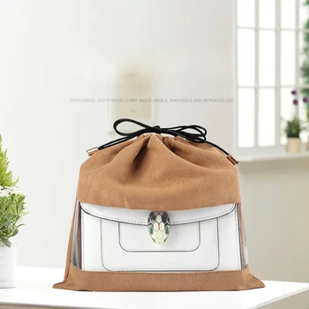 Дамски фланелевая пылезащитная чанта, многоразмерная бистра влага кожена чанта, чанта за багаж, чанта за дрехи