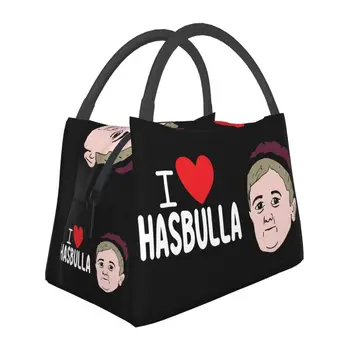 Обичай Забавни чанти за обяд Hasbulla Magomedov, дамски чанти-охладители Hasbullah Magomedov, топло Изолиран Обяд-бокс за работа, почивка или пътуване