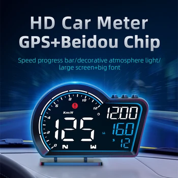 Автомобилен GPS HUD Дисплей G16 Led Автоматично измерване на Скоростта Цифрова напомняне за тревожност богат на функции за Интелигентна система за автомобилна електроника