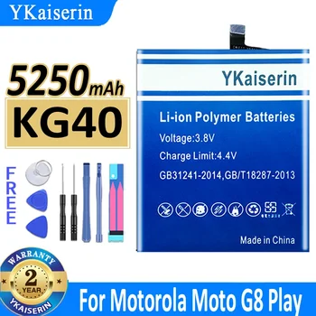 YKaiserin 5250 ма KG40 Батерия за Motorola Moto G8 Play За Мото One Макро, One Макро с две SIM-карти, XT2015-2, XT2016-1, XT2016-2