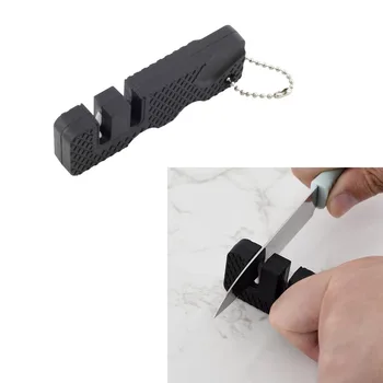Мини-острилка Джобен нож Diamond Универсален инструмент за заточване на открито, ножици за заточване на рибарска кука, воденичен камък, острилка за лагери