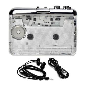 1 комплект USB касети за улавяне на радиоплеера Касетофон в MP3/CD Type-C Аудиомузыкальный плейър Walkman Пластмаса