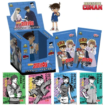 Новата оригинална колекция от пощенски картички Detective Conan, подарък кутия с аниме-фигурки, рядка лимитированная серия картички LR XR за децата, за коледни подаръци