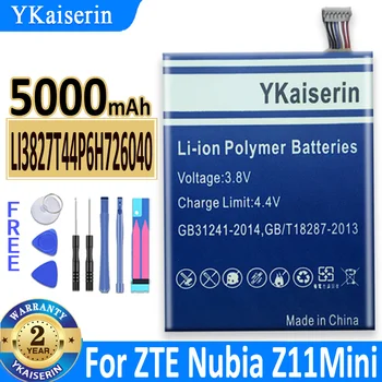 YKaiserin Батерия 5000 ма Li3827T44P6h726040 За ZTE Nubia Z11 Mini/Z11Mini/Z 11 Mini NX529J Batteria + Безплатни Инструменти