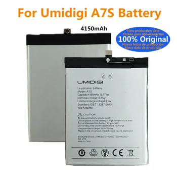 Висококачествен 100% Оригинални Сменяеми батерии За UMI Umidigi A7S A7 S 4150mAh Batteria Batteria В Наличност + Номер за проследяване