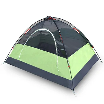 Ультралегкая Туристическа Палатка за един човек на открито, Двупластова Непромокаемая Палатка за къмпинг 200 × 100 × 90 cm