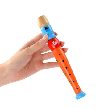 Кратък звук на флейта Детски Дървен Духов Музикален инструмент за ранно обучение Развивающий Тип 6-Луночный Записващо устройство Дървена Флейта Музикални инструменти