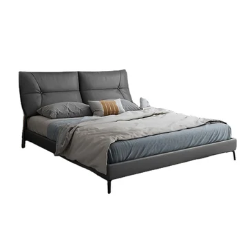 Скандинавска 150 * 180 см Проста Съвременната скандинавска минималистичная Лека Луксозна Многофункционална двойно легло, без измиване