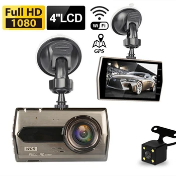 Автомобилен видеорекордер 1080P HD, WiFi, GPS, Dvr, камера на автомобила, шофиране, видео Рекордер, Автоматичен Черен кутия за нощно виждане, автоаксесоари, Рецепционист