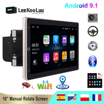 LeeKooLuu 2 Din Android 9,1 Автомобилен Мултимедиен Плейър 2din 10 