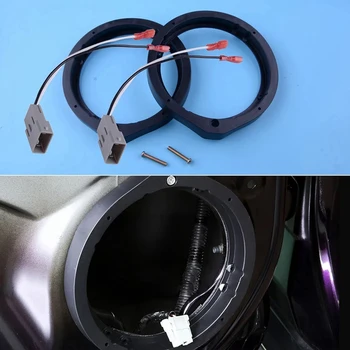 2 елемента 6,5-инчов полагане на автомобилния клаксона Адаптер за автомобил динамика с жгутом кабели за Honda Accord, Civic и CR-Z Insight 2006-2011