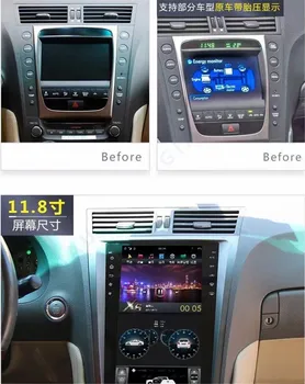 8 + 128 GB Авто Радио в стила на Екрана Tesla За Lexus RX 2004-2007 Android 12,0 Авто Стерео Мултимедиен Плейър GPS Навигация Главното Устройство