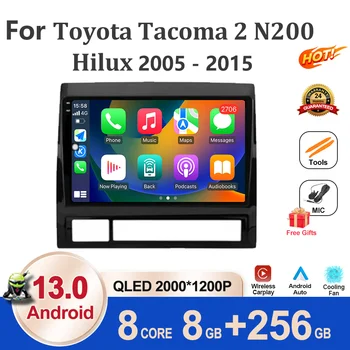 Android 13 За Toyota Tacoma 2 N200 Hilux 2005-2015 Авто Радио Мултимедиен Плейър Навигация стерео dvd GPS БТ Инструменти WIFI