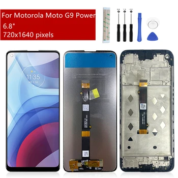 За Motorola Moto G9 Power LCD сензорен дисплей, дигитайзер, възли за Мото G9 Power Lcd Резервни части за ремонт на 6,8 