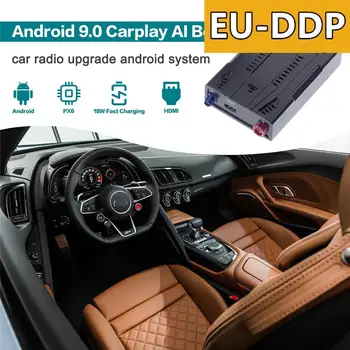 128 GB Carplay Ai Box Обновяване на Автомобилния Радио Android авточасти За Audi R8 2017 2018 2019 2020 Стерео Интелигентен Мултимедиен Плеър, WiFi