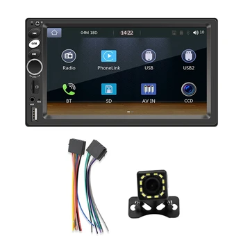 1 Комплект Carplay Android Auto 7-инчов радио сензорен екран Автомобилен Мултимедиен плеър-Рефлексен връзка Bluetooth, AUX Камера