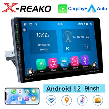 Автомобилна магнитола X-REAKO Android 12 CarPlay за универсален автомобил с GPS 1DIN 9