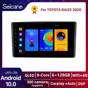 2 Din Android DSP Автомобилното радио Мултимедиен плейър GPS Навигация Carplay на авточасти за TOYOTA RAIZE 2020 Стерео QLED 2.5 D екран