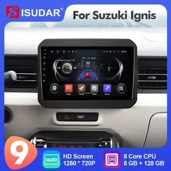 9 Инча Isudar Android 12 Автомобилен Мултимедиен Радио За Suzuki Lgnis 2017-2020 Carplay Авто Стерео музикален Плейър, Без 2din