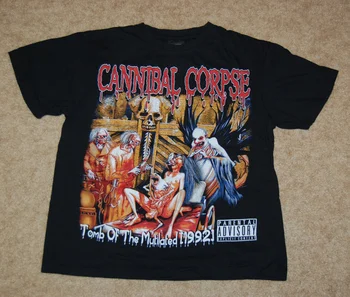 Тениска с графичен модел на Hot Rock Cannibal Трупове - Tomb Of The Mutilated Размер S - Nwt