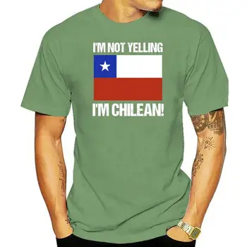 Аз не крещя, Че съм Чилийски Флаг на Страната на Чили, Тениска От Хипстерского памук С Отлична отстъпка, Последната Лятна Ретро тениска
