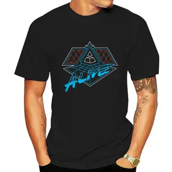Нова мъжка черна тениска Daft Punk ALIVE Електро Music, размер S-3XL
