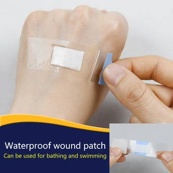 PU Прозрачен водоустойчив лепило, медицински ивици пластир за рани, за спорт, за къпане, Защитно Първа помощ