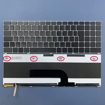 (По поръчка) Клавиатура на лаптоп с подсветка за ECS модел: NU50 p / n: 82382PXD2002 S / N: 2049001007H Можете да персонализирате оформлението на всеки език