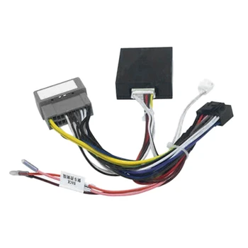 Авто аудио 16-пинов захранващ кабел, адаптер, колан, тел Canbus Box за Jeep Compass 2007-2009