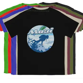 Най-новата Тениска за Гмуркане за Мъже Maui Holiday Diver Camisas Базова Тениска Мъжки Обичай Коледни Подаръци Негабаритная Тениска Градинска Облекло